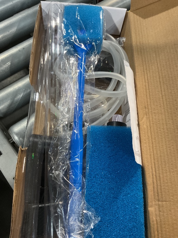Photo 1 of (See all images)Carefree Fish Aquarium Gravel Cleaner 15~30In with 6Ft Water Hose Fish Tank Water Changer Sand Vacuum with Skimmer Net and Long Handle Sponge Alage Scraper