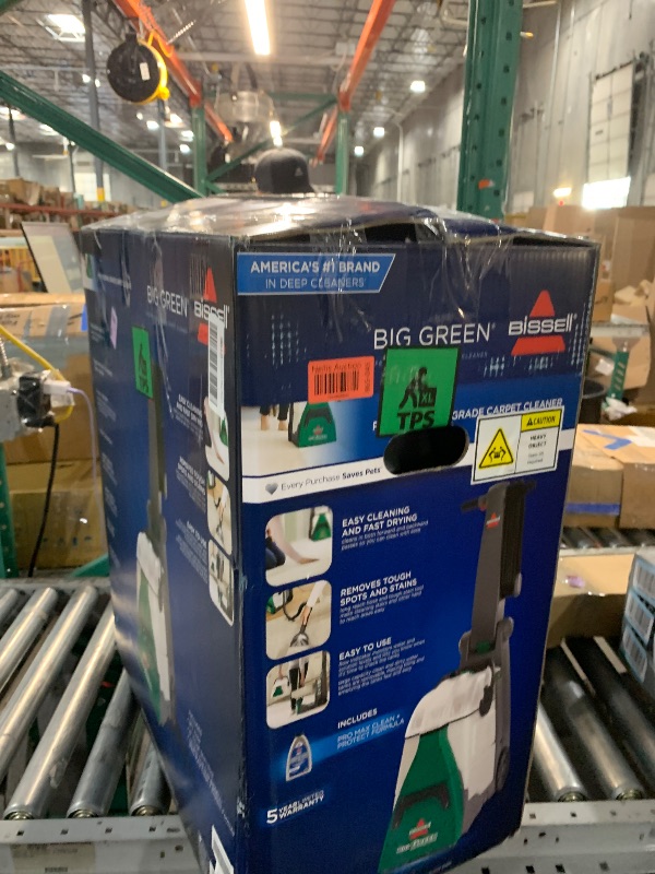 Photo 1 of ***parts only***BISSELL® Big Green® Professional Carpet Cleaner with XL DirtLifter PowerBrush, 9-inch Long Reach Hose, 6-inch Tough Stain Tool, Includes BISSELL PRO MAX Formula with Stain Protect Technology