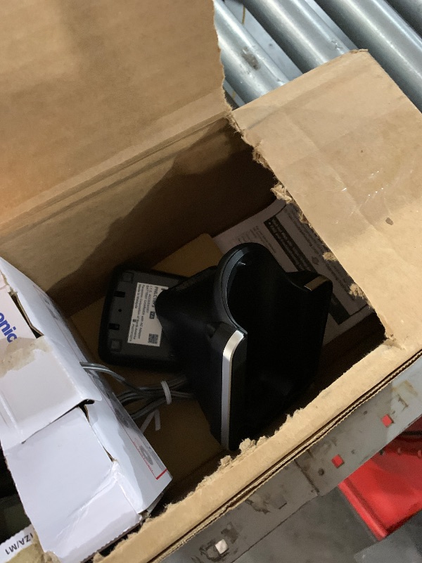 Photo 1 of Panasonic Expandable Cordless Phone System with Amber Backlit Display – 2 Handsets – KX-TGC352B (Black)