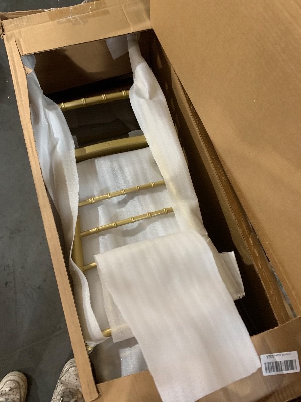 Photo 1 of (PACK OF 2) Flash Furniture HERCULES Series Gold Resin Stacking Chiavari Chair