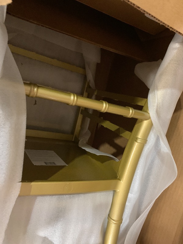 Photo 1 of (PACK OF 2) Flash Furniture HERCULES Series Gold Resin Stacking Chiavari Chair