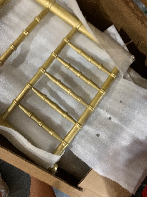 Photo 1 of (PACK OF 2) Flash Furniture HERCULES Series Gold Resin Stacking Chiavari Chair