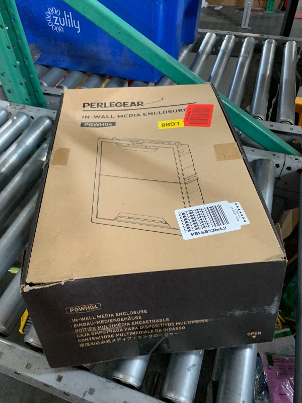 Photo 1 of Perlegear 17? in-Wall Media Box, Electrical Box, Recessed Outlet Box and Media Enclosure for One Connect Box & Network Switches, Cable Management Kit with Cutting Template, Dust Bag & Drywall Saw