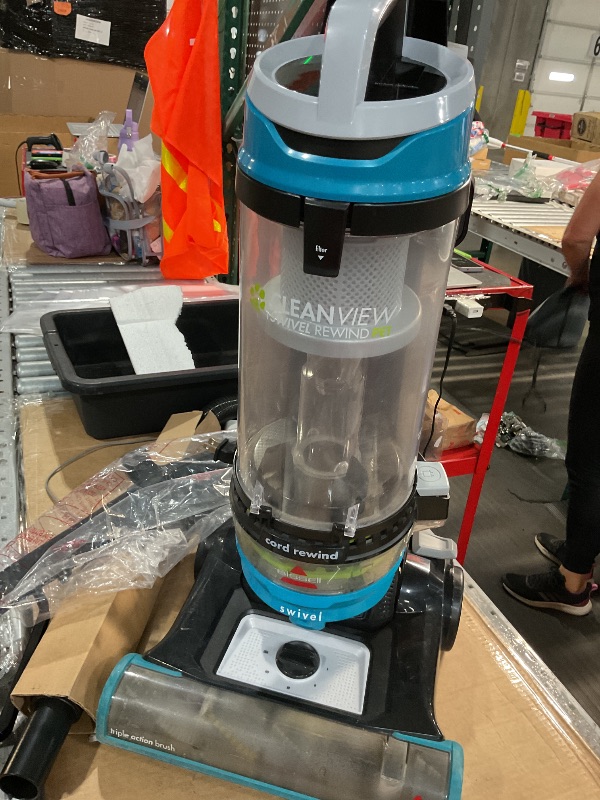 Photo 1 of (Missing pieces) Bissell CleanView Swivel Vacuum with Triple Action Brush Roll, Swivel Steering, Extension Wand, Easy-Empty Dirt Tank