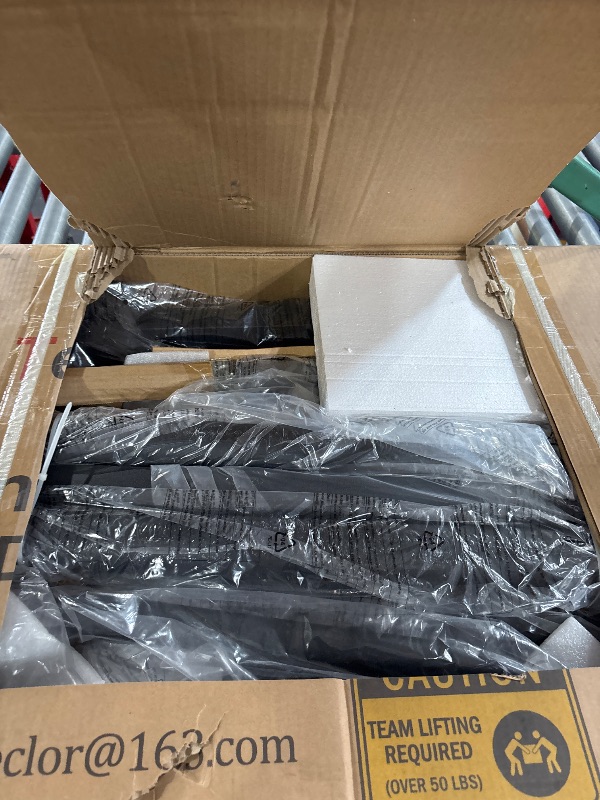 Photo 1 of Teclor Advanced Heat and Massage Strength Training Inversion Table for Back Pain Relief,Heavy Duty Inversion Table 350 lbs Capacity with Wider and Thickened Backrest, Orange/Black