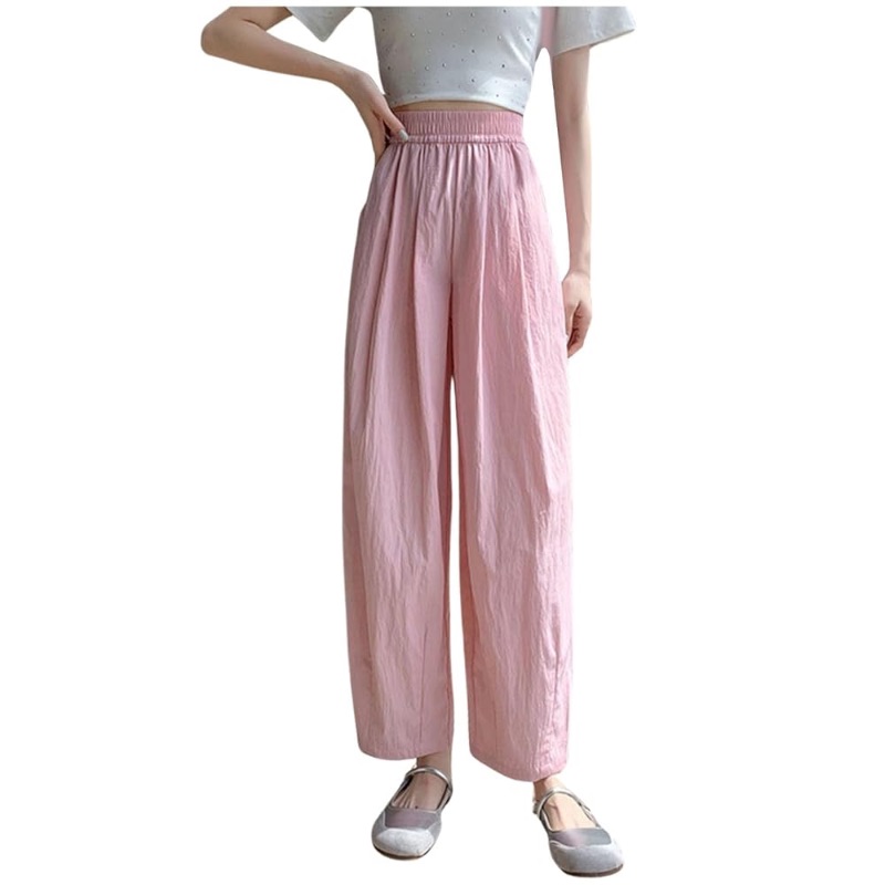 Photo 1 of  Women Baggy Wide Leg Cropped Pants High Rise Lounge Pants Hipster Joggers Running Pants Workout Pants Size xxl