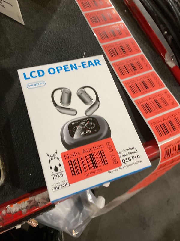 Photo 1 of (EARBUDS FLICKER) JUNJIEUNVO Q16 PRO Wireless Translation Earbuds with 70 Hour Bluetooth 5.4 Sports Earbuds, Open Earbuds, Wireless Bluetooth Smart Touch Screen, Ear Cup Earbuds with Ear Hooks, IPX5 Waterproof