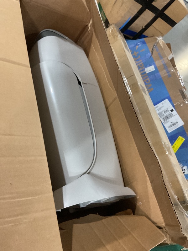 Photo 1 of (Used)(dirty) Playtex Diaper Genie Complete Pail with Built-In Odor Controlling Antimicrobial, Includes Pail & 1 Refill, White , 8.36 Pound