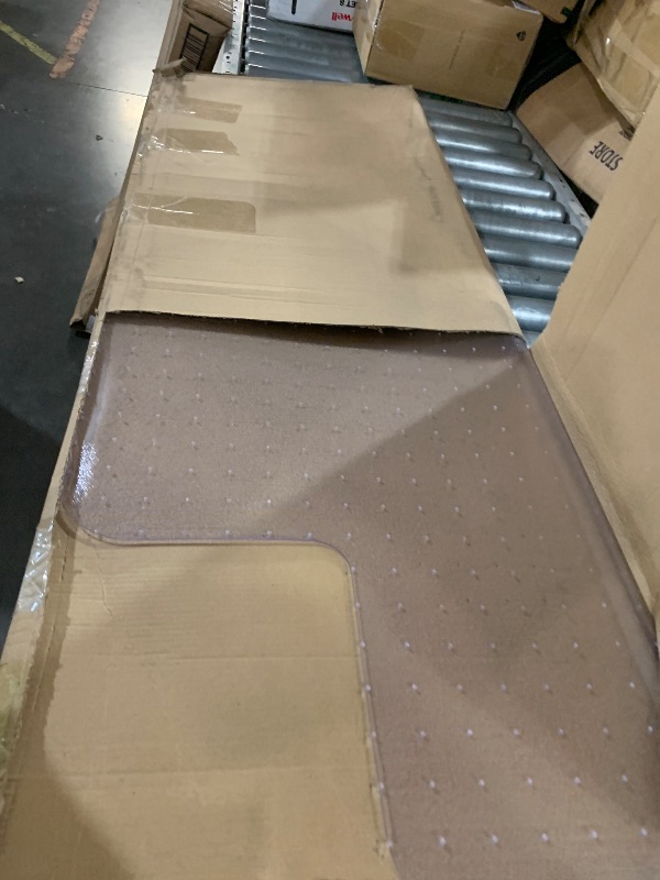 Photo 1 of [Upgraded Version] Crystal Clear 1/5" Thick 47" x 35" Heavy Duty Hard Chair Mat, Can be Used on Carpet or Hard Floor