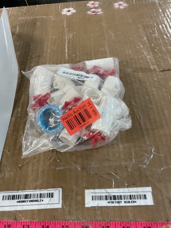 Photo 1 of Automatic Chicken Watering System with PVC Pipe (Real Complete Set Pipeline) - 1/2" PVC Tee Fittings & Pipe & Garden Hose 