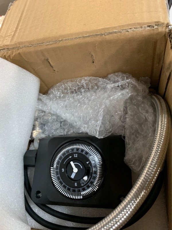 Photo 1 of ***(HEAVILY USED/ UNKNOWN IF MISSING PARTS)***
Crispaire Instant Hot Water Recirculating Pump Kit with 304 Stainless Steel Bypass Valve for Tank Water Heaters Includes All Installation Components, And 20-Inch PEX Supply Lines for Potable Water