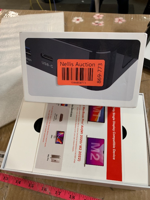 Photo 1 of (used)(see images) iVANKY FusionDock 1 M4 MacBook Pro Docking Station with 150W Power Adapter, 12-in-2 Dual 4K@60Hz Monitor Dock for MacBook M1/M2/M3 Pro/Max Display Dock 2HDMI 2.0, 96W PD, 6 USB, Ethernet SD/TF Audio