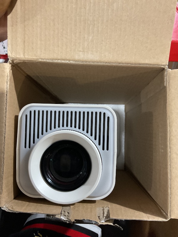 Photo 1 of [Netflix-Licensed] Magcubic Mini Projector with Wifi and Bluetooth, Built-in Android 13, Portable Smart 1080P Projector with 4K Support, Auto Keystone, Voice Control, HY320 NTV (White)