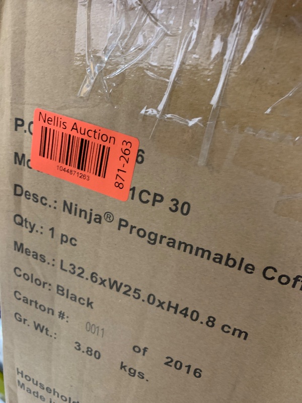 Photo 1 of (Sold for parts only) Ninja Programmable XL 14-Cup Coffee Maker PRO with Permanent Filter, 2 Brew Styles Classic & Rich, Delay Brew, Freshness Timer & Keep Warm