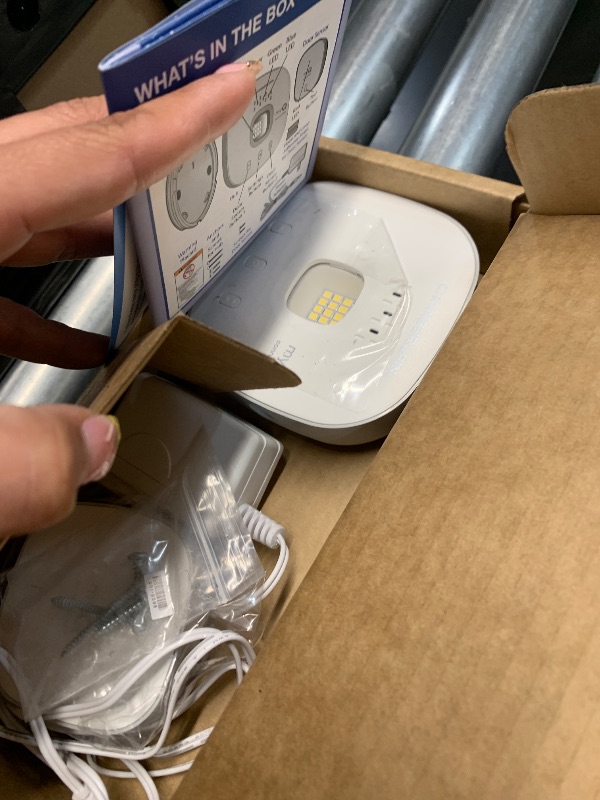Photo 1 of CHAMBERLAIN Smart Garage Control - Wireless Garage Hub and Sensor with Wifi & Bluetooth - Smartphone Controlled, myQ-G0401-ES, White