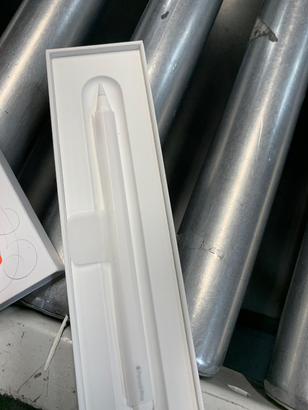 Photo 1 of (UNTESTED) (USED/FAIR) Apple Pencil Pro: Latest Model - Device Compatibility Check Required - Pixel-Perfect Precision, Tilt and Pressure Sensitivity, Perfect for Note-Taking, Drawing, and Art. Charges and Pairs Magnetically