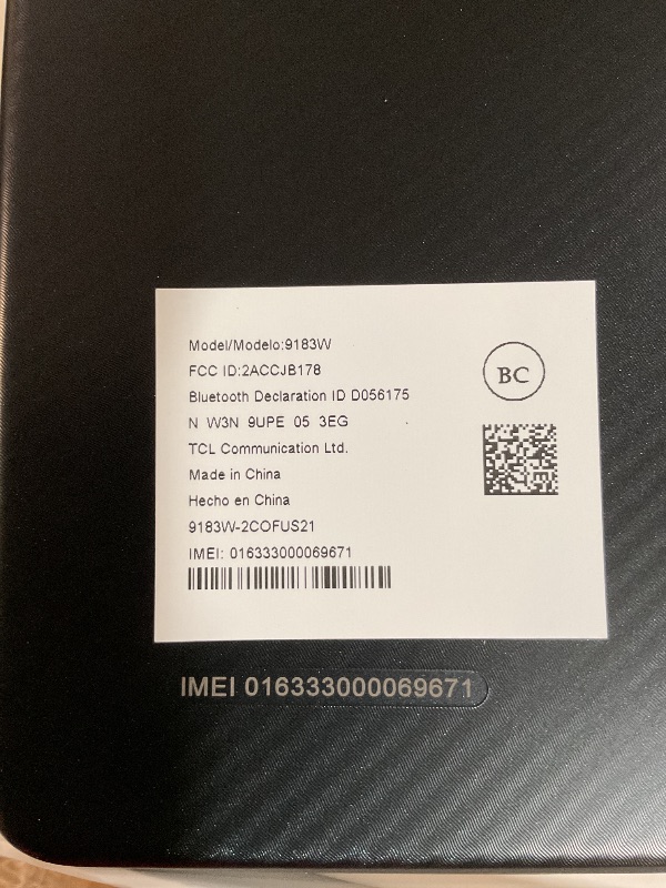 Photo 1 of *FACTORY SEALED* open for inspection
TCL TAB 10 5G - Android Tablet, 5G T-mobile Unlocked, Wi-Fi, 10”, 4GB RAM + 32GB Storage up to 512GB, Android 12, US Version, Gray