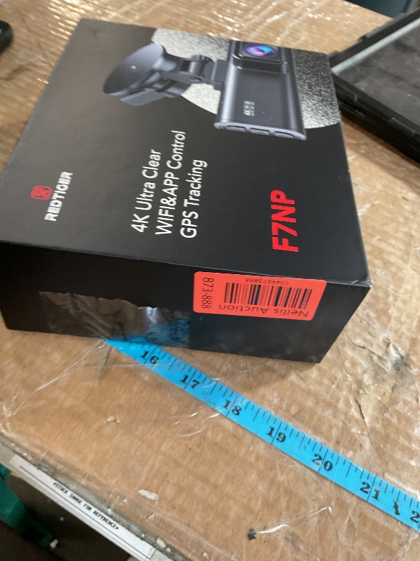 Photo 1 of ***CAMARA & CORDS ONLY*** REDTIGER 4K Dash Cam Front and Rear, STARVIS 2 Sensor, Touch Screen 3.18", 128GB Card Included, Voice Control, 5.8GHz WiFi Car Dash Camera, GPS, Night Vision, Emergency Lock, Parking Mode (F7N Touch)