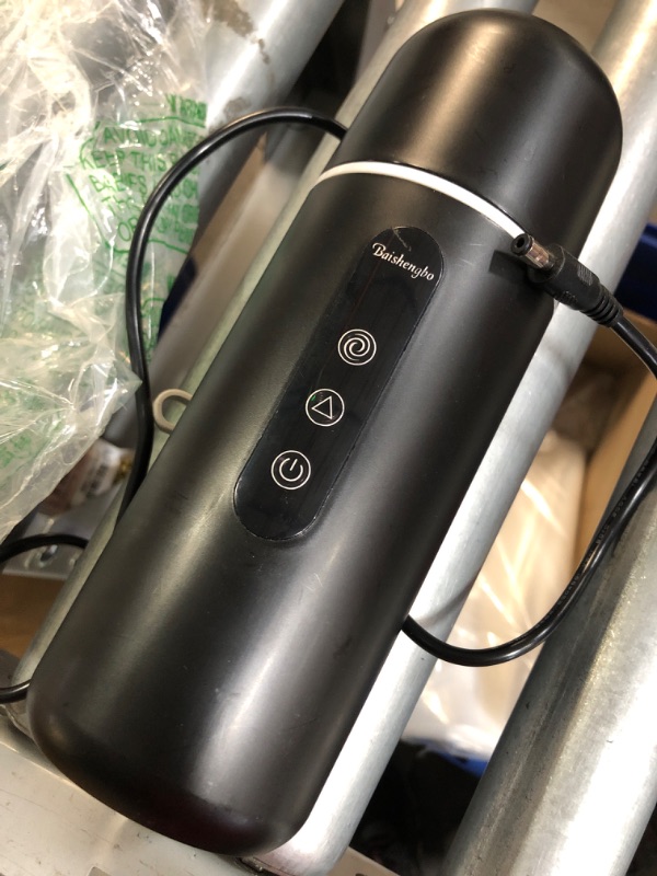 Photo 1 of (see images for minor damage) Electric Travel Kettle,12V/24V Car Coffee Warmer Kettle,Portable Hot Water Boiler,Small Hot Water Heater with Built-in Magnetic Induction Stirring