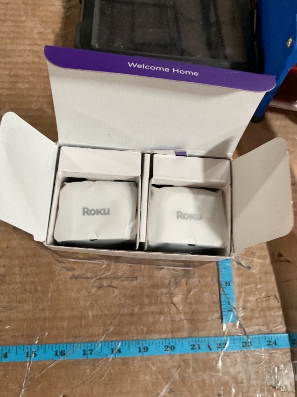 Photo 1 of ***(PARTS ONLY/ NON FUNCTIONAL)***
Roku New Indoor Camera 2024 - Home Security - 2-Pack - Wired Security Camera & Pet Monitor with 1080p HD Color Night Vision, Works with Alexa & Google, Motion & Sound Detection, WDR & WiFi 6