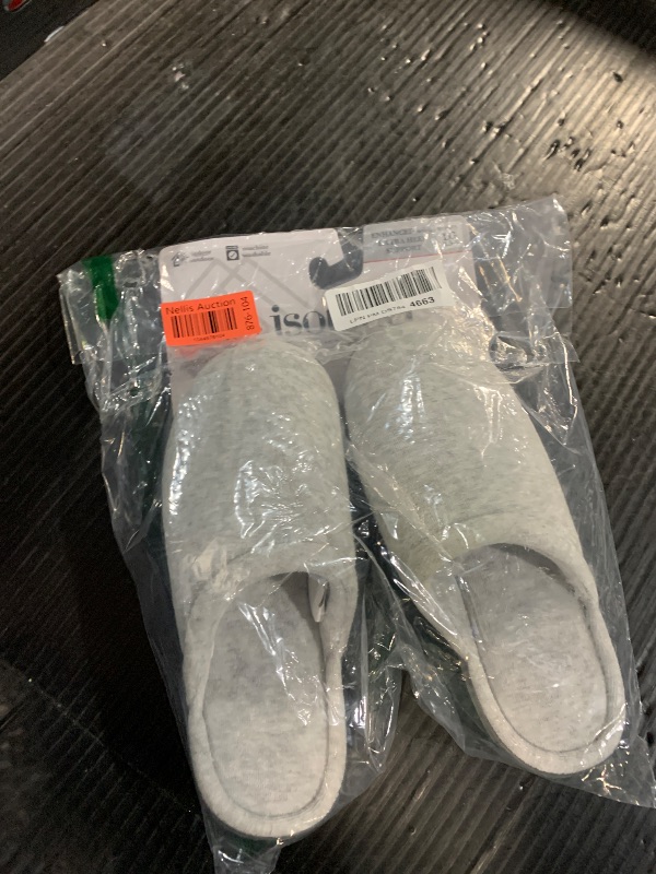 Photo 1 of (8.5-9) isotoner Women's Clog House Shoes Slipper, Heather Grey Rounded, 8.5-9