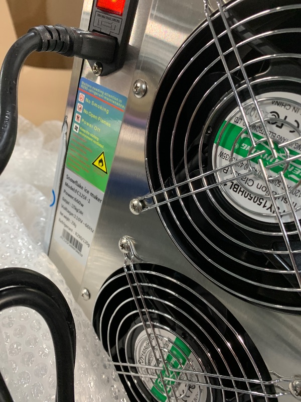 Photo 1 of ***PARTS ONLY***Kolice Automatic Electric Ice Shaved Machine, Snowflake Ice Shaver, 198lbs/day Snowflake Ice Machine, Air Cooling for Home, Parties, Food Truck, Restaurant, Milktea Shops,etc