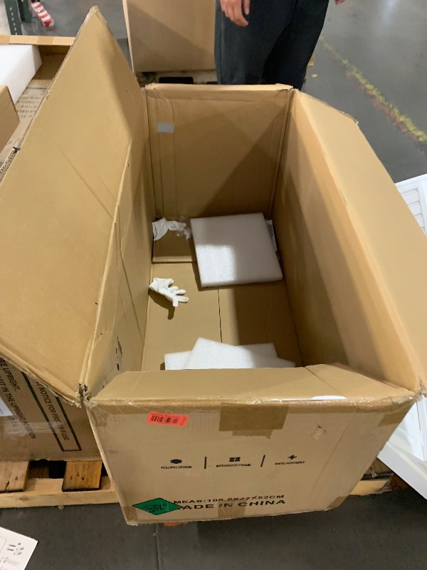 Photo 1 of HOMCOM Portable Wardrobe Closet, Folding Clothes Storage Organizer with 8 Cube Compartments, 2 Hanging Rods, 11 Magnet Doors, White