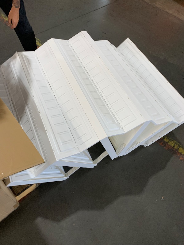 Photo 1 of HOMCOM Portable Wardrobe Closet, Folding Clothes Storage Organizer with 8 Cube Compartments, 2 Hanging Rods, 11 Magnet Doors, White