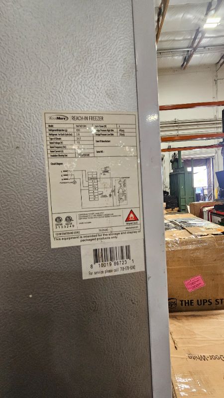 Photo 1 of *VERY DIRTY AROUND THE FREEZER*
12 Cu. ft. Commercial Reach in Freezer in White Manual Defrost (KM-FMD12WH)