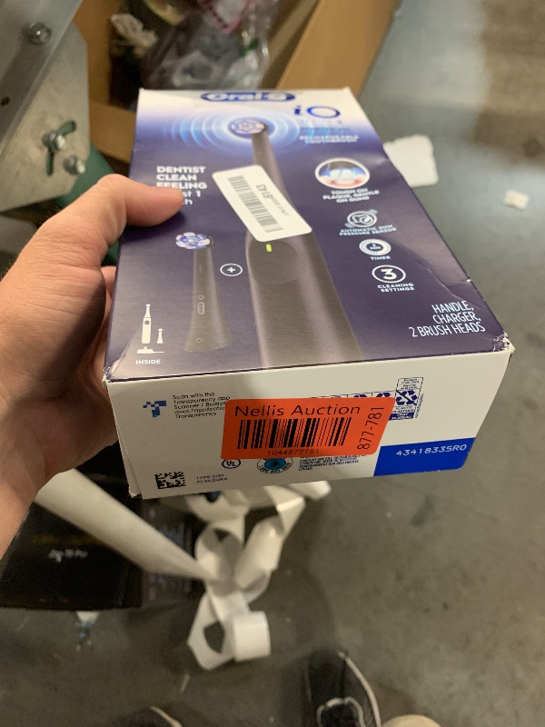 Photo 1 of ***PARTS ONLY/SEE CLERK NOTES***Oral-B iO Series 2 Rechargeable Electric Powered Toothbrush Starter Kit, Night Black with 2 Brush Heads - Automatic Pressure Sensor to Protect Gums - 3 Modes - 2 Min Timer
