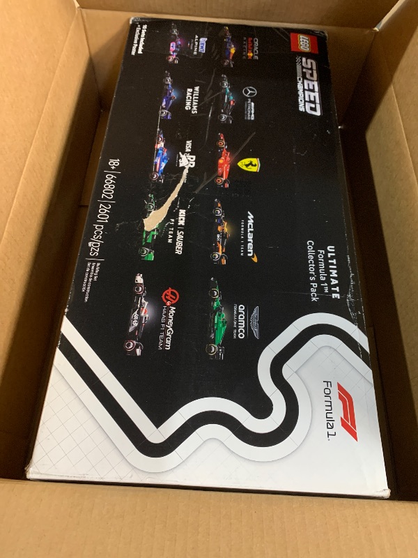 Photo 1 of ***(STOCK PHOTO FOR REFERENCE ONLY)***
LEGO F1 Collectible Race Cars 10 Pack - Building Set for Boys and Girls, Ages 6+ - Birthday Gift Idea for Racing Fans - Mystery Box 