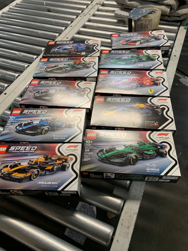 Photo 1 of ***(STOCK PHOTO FOR REFERENCE ONLY)***
LEGO F1 Collectible Race Cars 10 Pack - Building Set for Boys and Girls, Ages 6+ - Birthday Gift Idea for Racing Fans - Mystery Box 