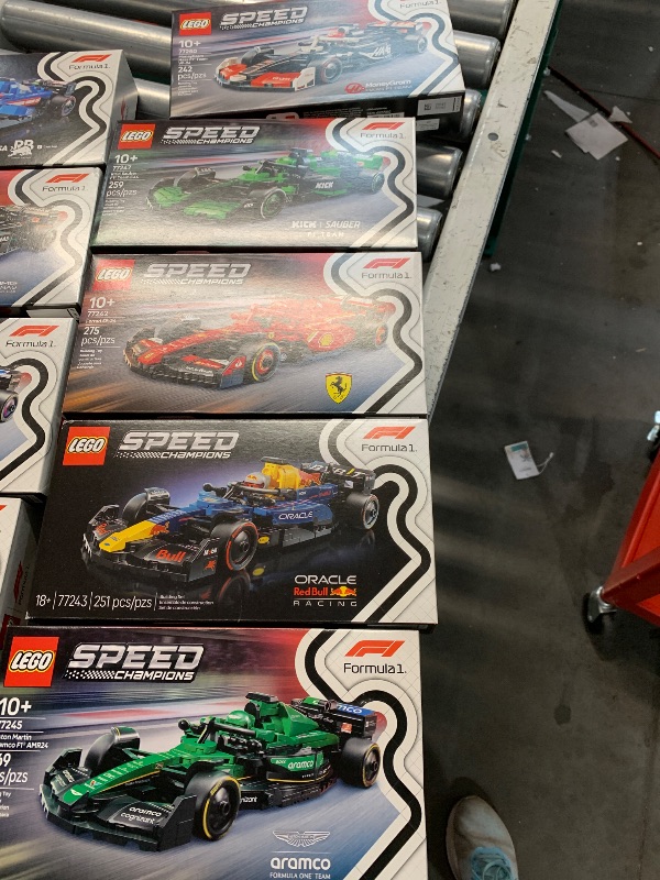 Photo 1 of ***(STOCK PHOTO FOR REFERENCE ONLY)***
LEGO F1 Collectible Race Cars 10 Pack - Building Set for Boys and Girls, Ages 6+ - Birthday Gift Idea for Racing Fans - Mystery Box 