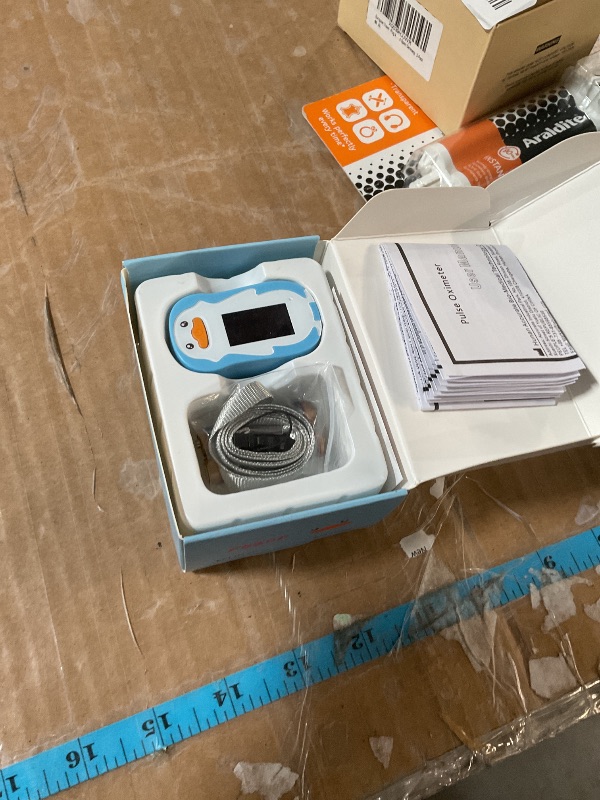 Photo 1 of (Used)(damaged)Pulse Oximeter for Kids, Vibeat Fingertip Blood Oxygen Meter with Smart Reminder for Childrens, Infant