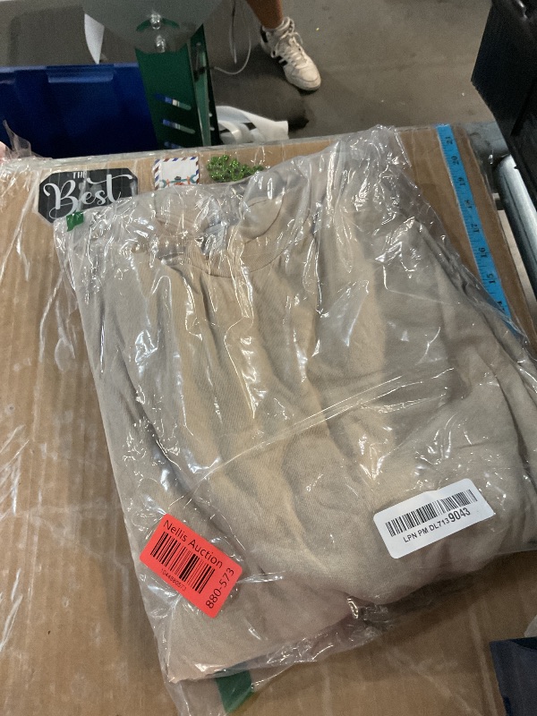 Photo 1 of (used) American Apparel Unisex Long Sleeve Tee, Style G1304, 2-Pack, Sand (2-Pack), Medium