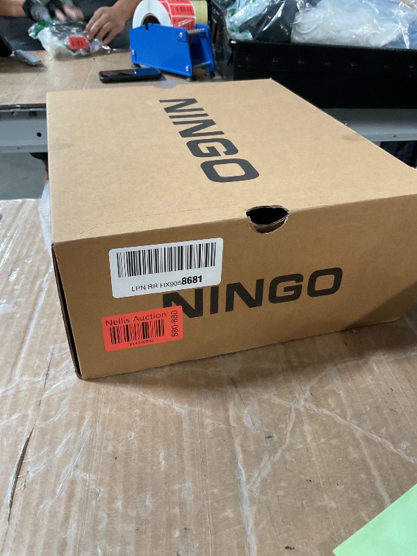 Photo 1 of (used)(see images) NINGO Soft Toe Work Boots for Men, Waterproof Comfortable Leather Industrial & Construction Boots