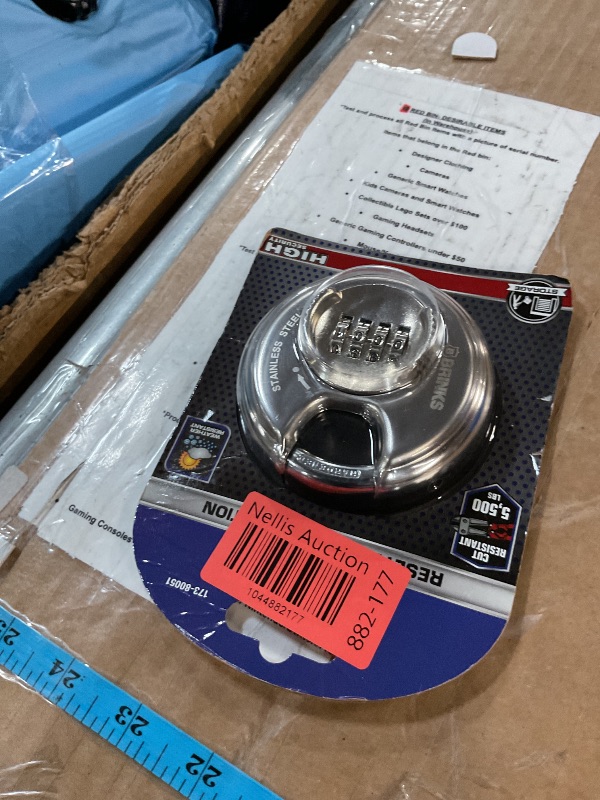 Photo 1 of ***FACTORY SEALED*** Brinks 173-80051 80mm Stainless Steel Resettable Combination Discus Padlock