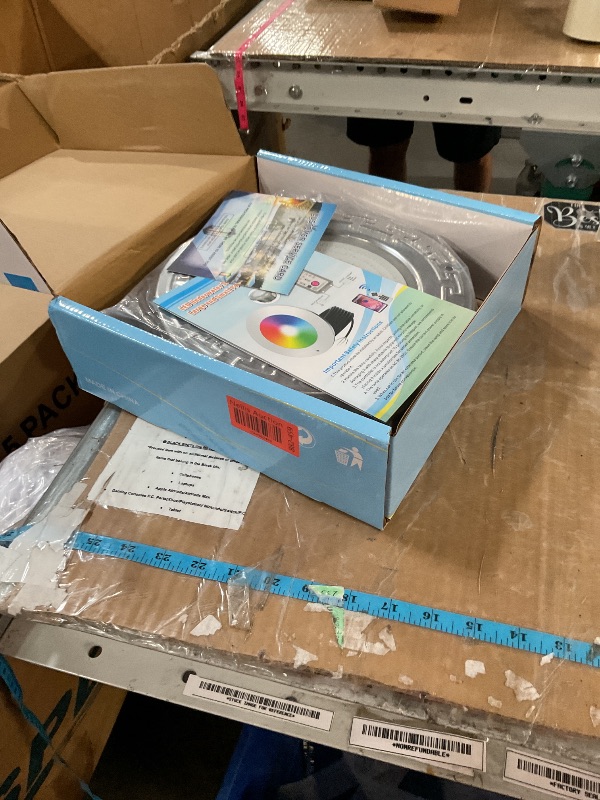 Photo 1 of Pool Lights for Inground Pool, 60W 10 Inch Color Changing LED Inground Pool Light with Controller, Remote and APP Control for Wet Niche, Underwater Swimming Pool LED Lights, 50 Foot Cord