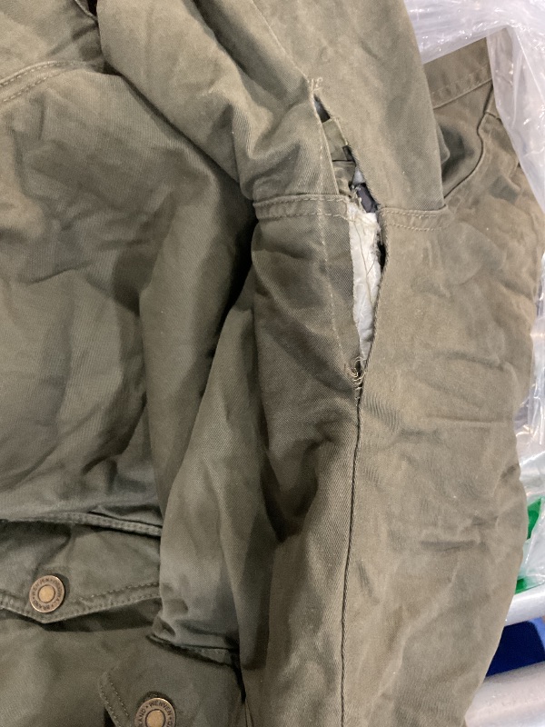 Photo 1 of (See images for damage) WenVen Boy's Casual Utility School Jacket Winter Parka Coat (Army Green, 14-16)