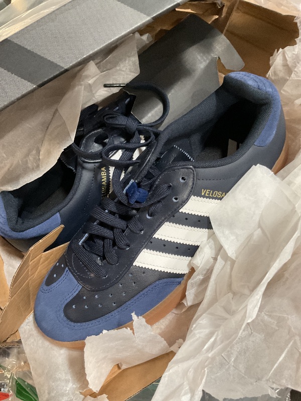 Photo 1 of adidas Unisex VELOSAMBA LEA Sneaker, Ink/White/Dark Blue, 8 US Men, Cycling