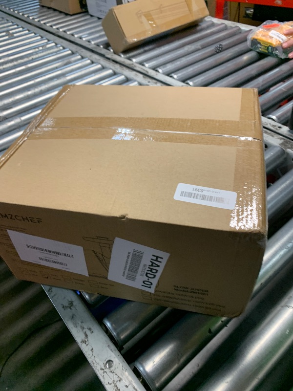 Photo 1 of (PARTS) (NOT A COMPLETE SET) Cold Press Juicer Machines, AMZCHEF Slow Masticating Juicer with Reverse Function, High Juice Yield, Easy Clean with Brush, Recipes for High Nutrient Fruits and Vegetables, Black(Updated)