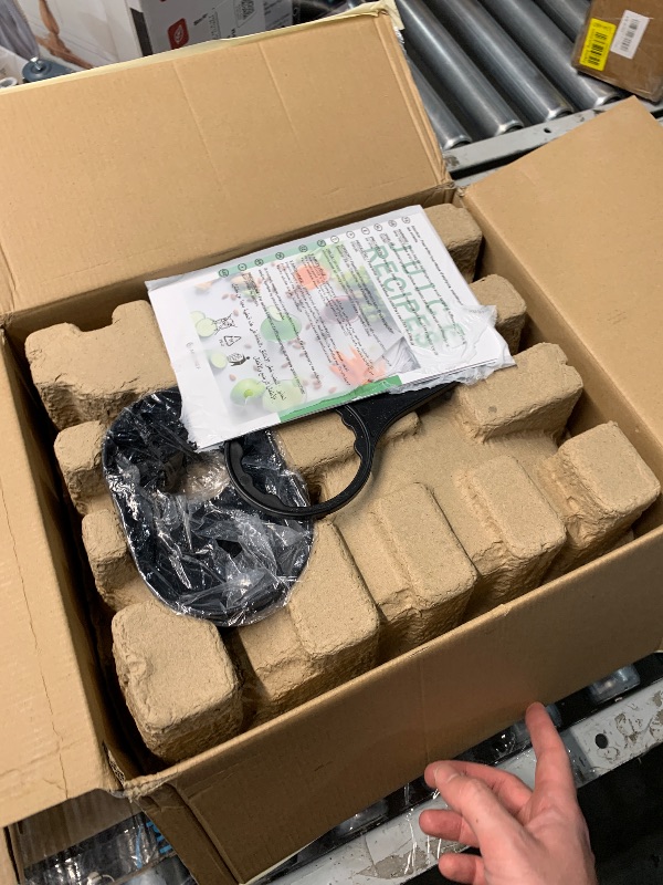 Photo 1 of (PARTS) (NOT A COMPLETE SET) Cold Press Juicer Machines, AMZCHEF Slow Masticating Juicer with Reverse Function, High Juice Yield, Easy Clean with Brush, Recipes for High Nutrient Fruits and Vegetables, Black(Updated)