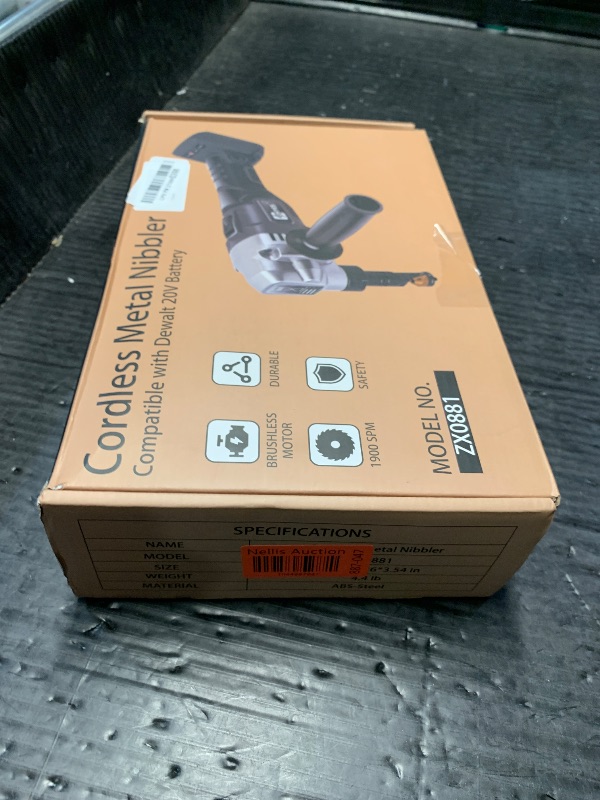 Photo 1 of ***NIBBLER BIT VERY WORN*** Metal Nibbler Compatible with DeWALT 20v Max Battery 16 Gauge Variable Speed For Metal Cutting(Battery not Included)