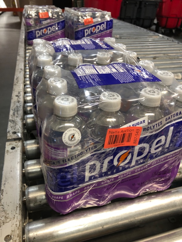 Photo 1 of  ***EXP: 5/19/25 NON-REFUNDABLE*** (2 PACK) Propel Zero Sugar Electrolyte Water Grape 16.9 Fl Oz 12 Count Bottles 