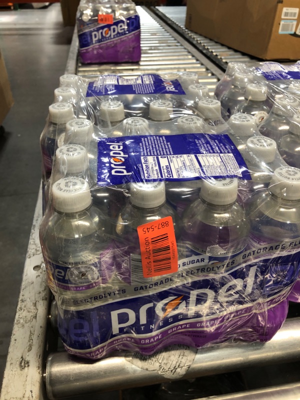 Photo 1 of  ***EXP: 5/19/25 NON-REFUNDABLE*** (2 PACK) Propel Zero Sugar Electrolyte Water Grape 16.9 Fl Oz 12 Count Bottles 