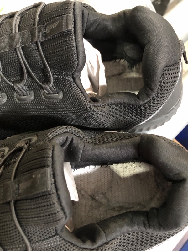Photo 1 of (used)(damaged)(see images) Avia Anchor SR Mesh Slip On Black Non Slip Shoes for Men, Water Resistant Mens Work Shoes Comfortable Slip Resistant Work Shoes Men - Black, 12 Medium