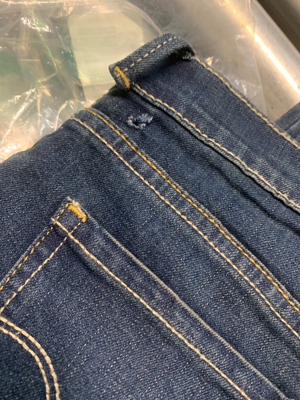 Photo 1 of (belt loop damaged)(see images) Levi's Big Girls' 710 Super Skinny Fit Classic Jeans, Blue Asphalt, 14