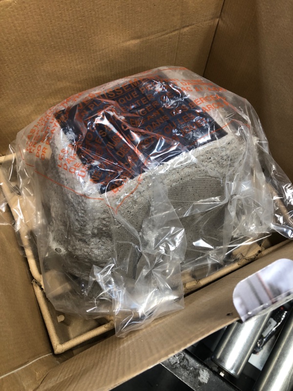 Photo 1 of (MISSING POWER CORD) Victrola Rock Speaker Connect, Stone, Wireless Outdoor with Bluetooth 5.3, 22-Hour Battery Life, with Solar Charging, Link Up to 20 Rock Speakers, IP65 Water & Dust Resistant Speaker