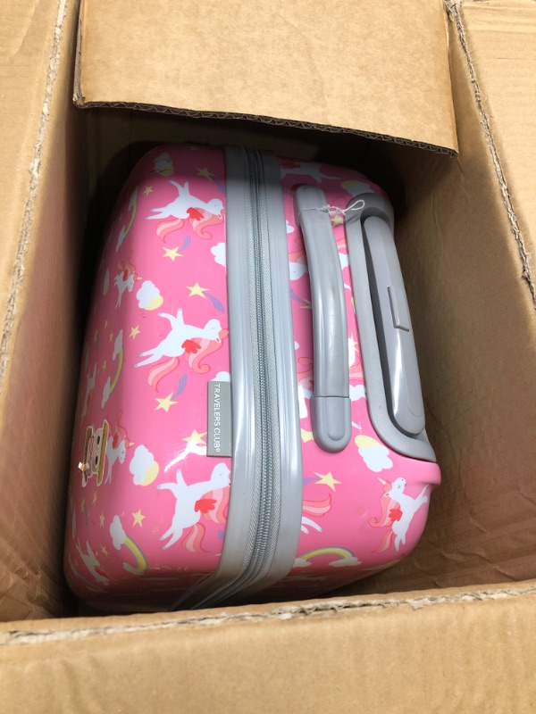 Photo 1 of (MISSING ALL THE ACCESSORIES)  Travelers Club 5 Piece Kids' Luggage Set, Unicorn