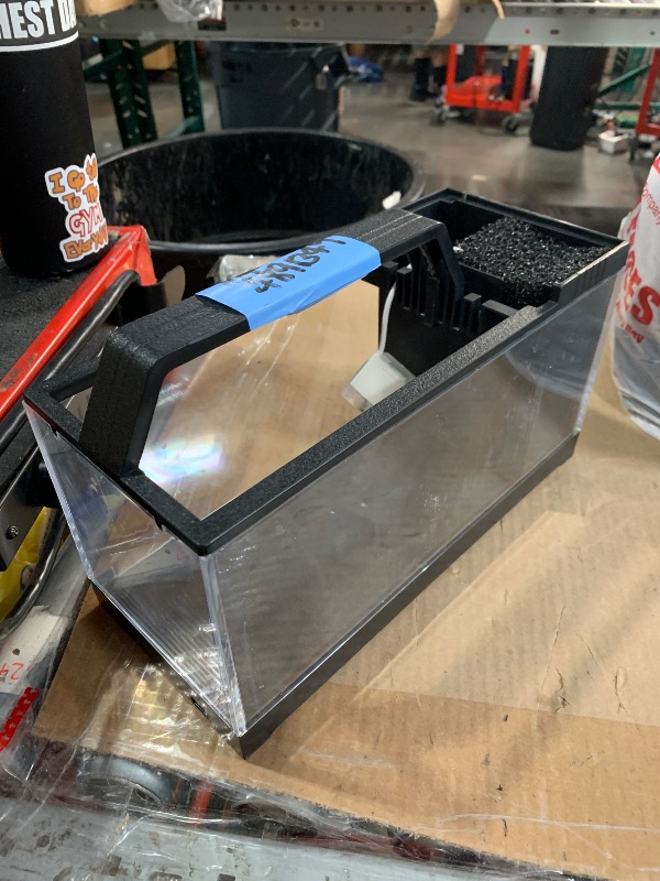 Photo 1 of (please see all images) TUOJINRUIDA Small Fish Tank with Filter and Light - 1.2 Gallon Aquarium Starter Kit with Side Filter & Temperature Sticker